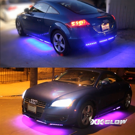 Second Generation 8pc UFO 3 Million Color Undercar Light Kit - Click Image to Close